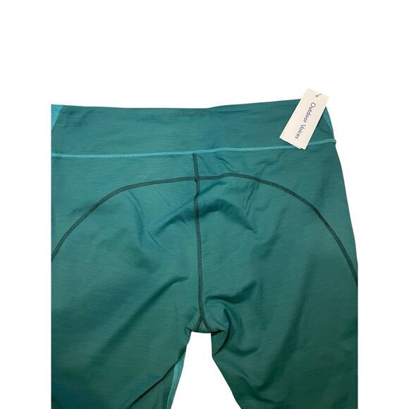 NWT Outdoor Voices Women 3XL Move Free 3/4 Cropped‎ Legging Teal Green Heathered - Picture 12 of 16